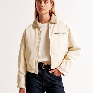 Abercrombie & Fitch Cream Jacket